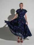 Tropical violet dress