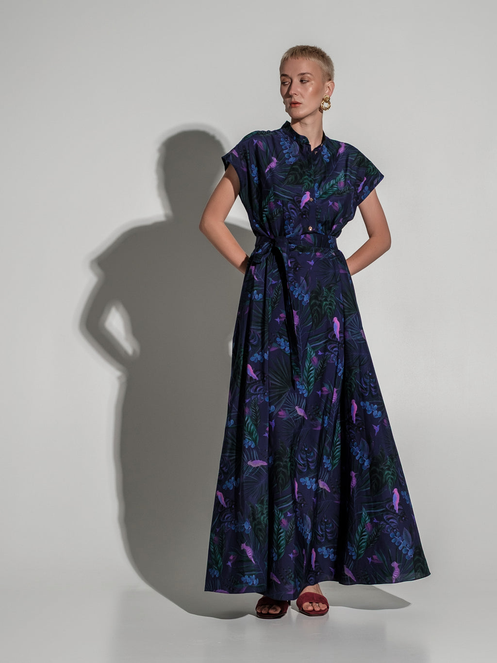 Tropical violet dress