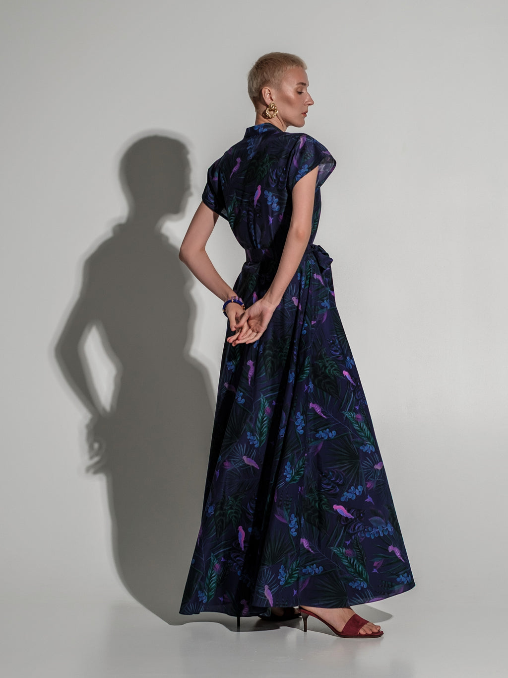 Tropical violet dress