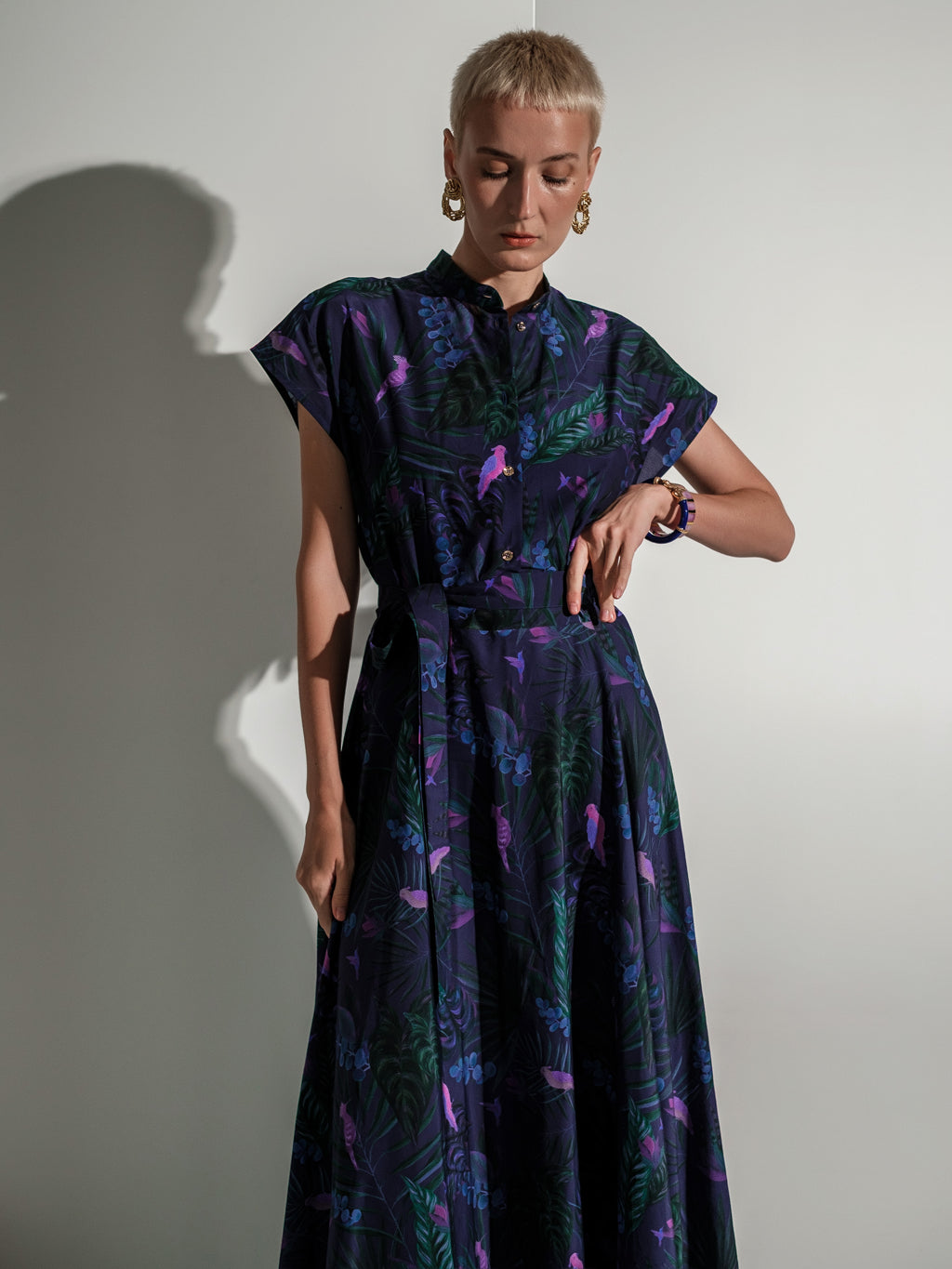 Tropical violet dress