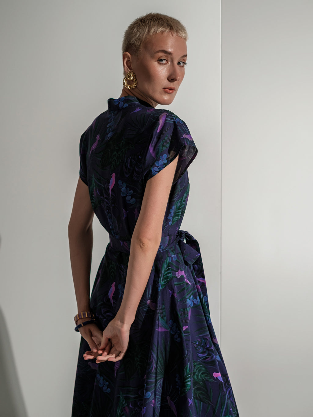 Tropical violet dress