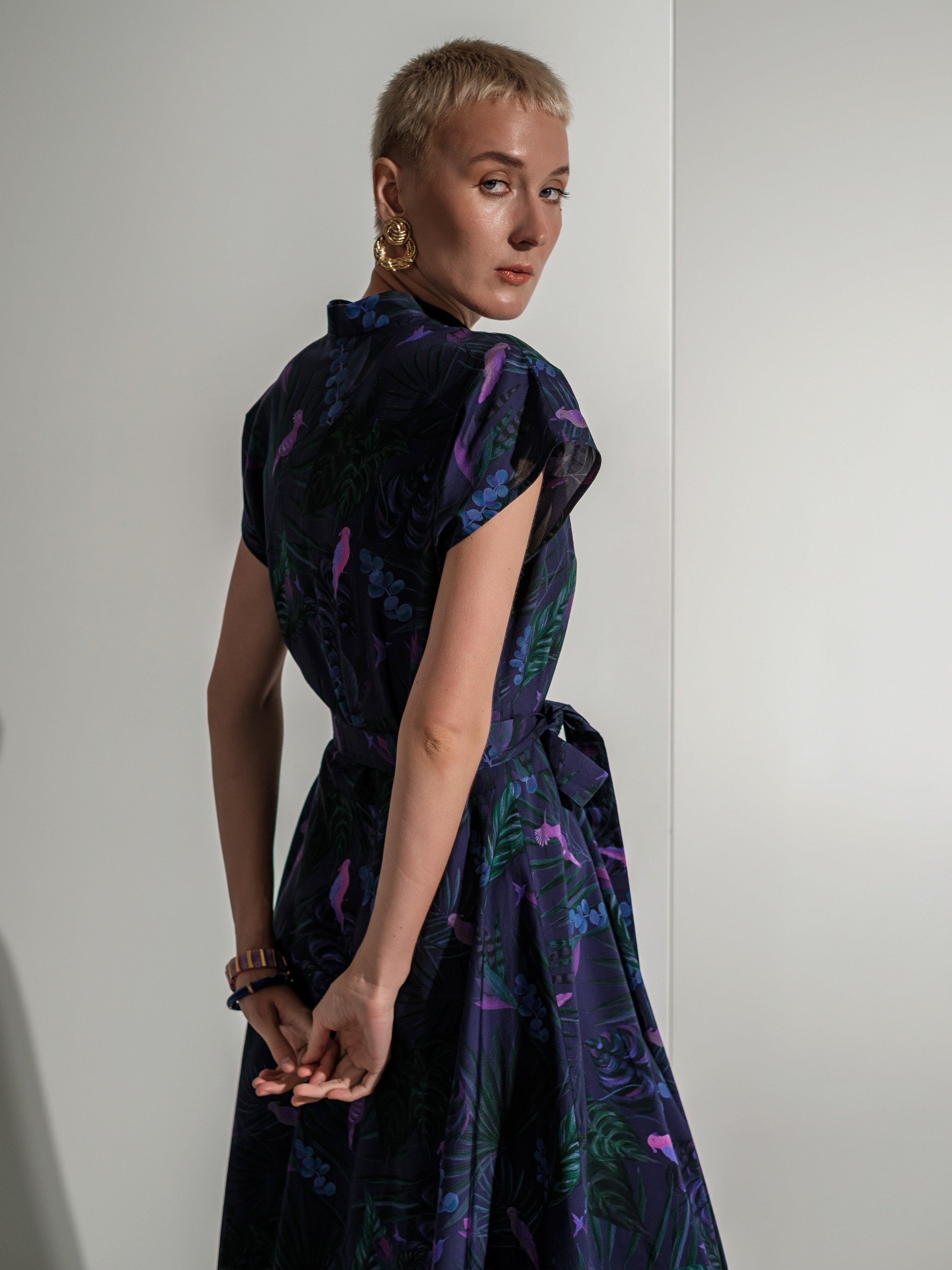 Tropical violet dress