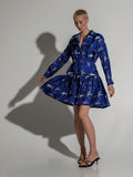 Whale silk dress