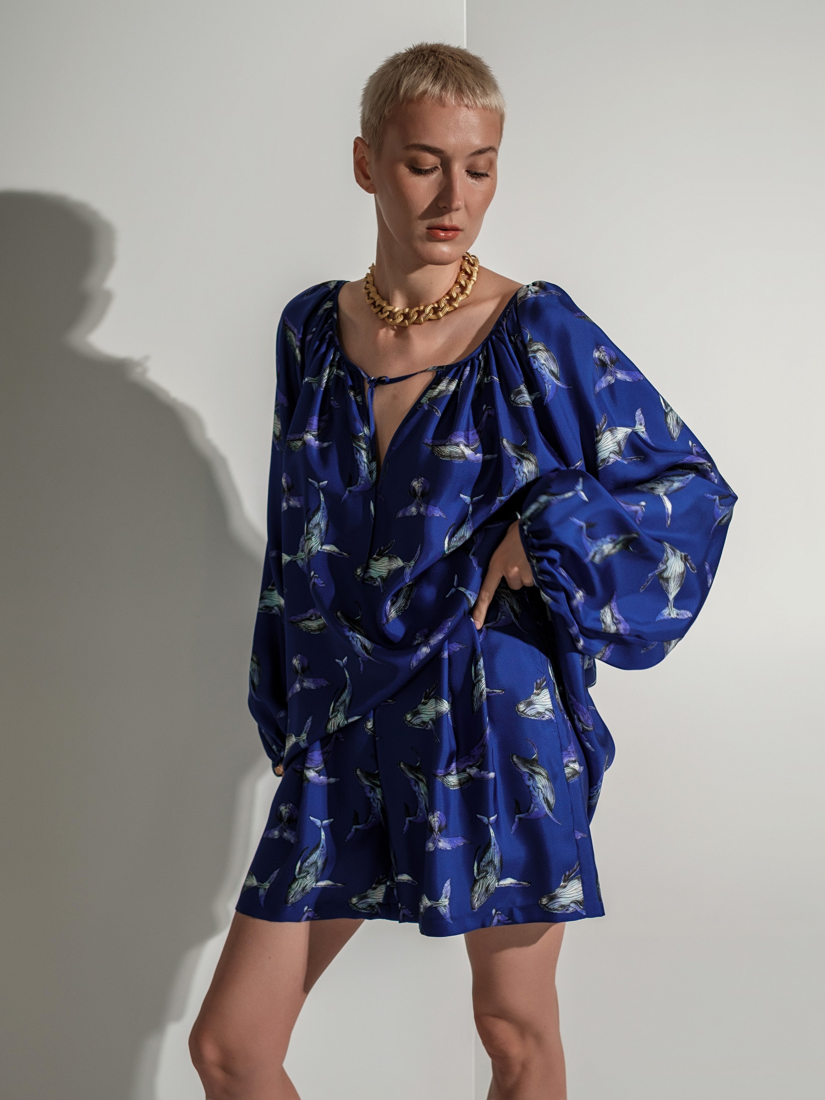 Whale silk shorts