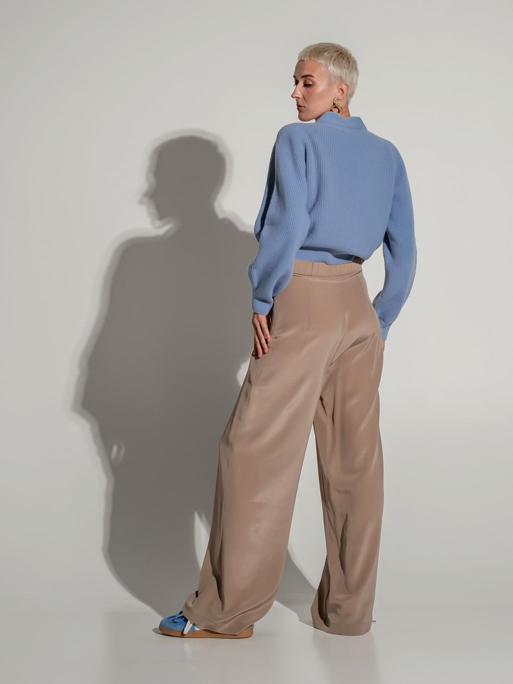 Seamless Pure New Wool Knit Cardigan