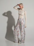 Poppies strips silk trousers