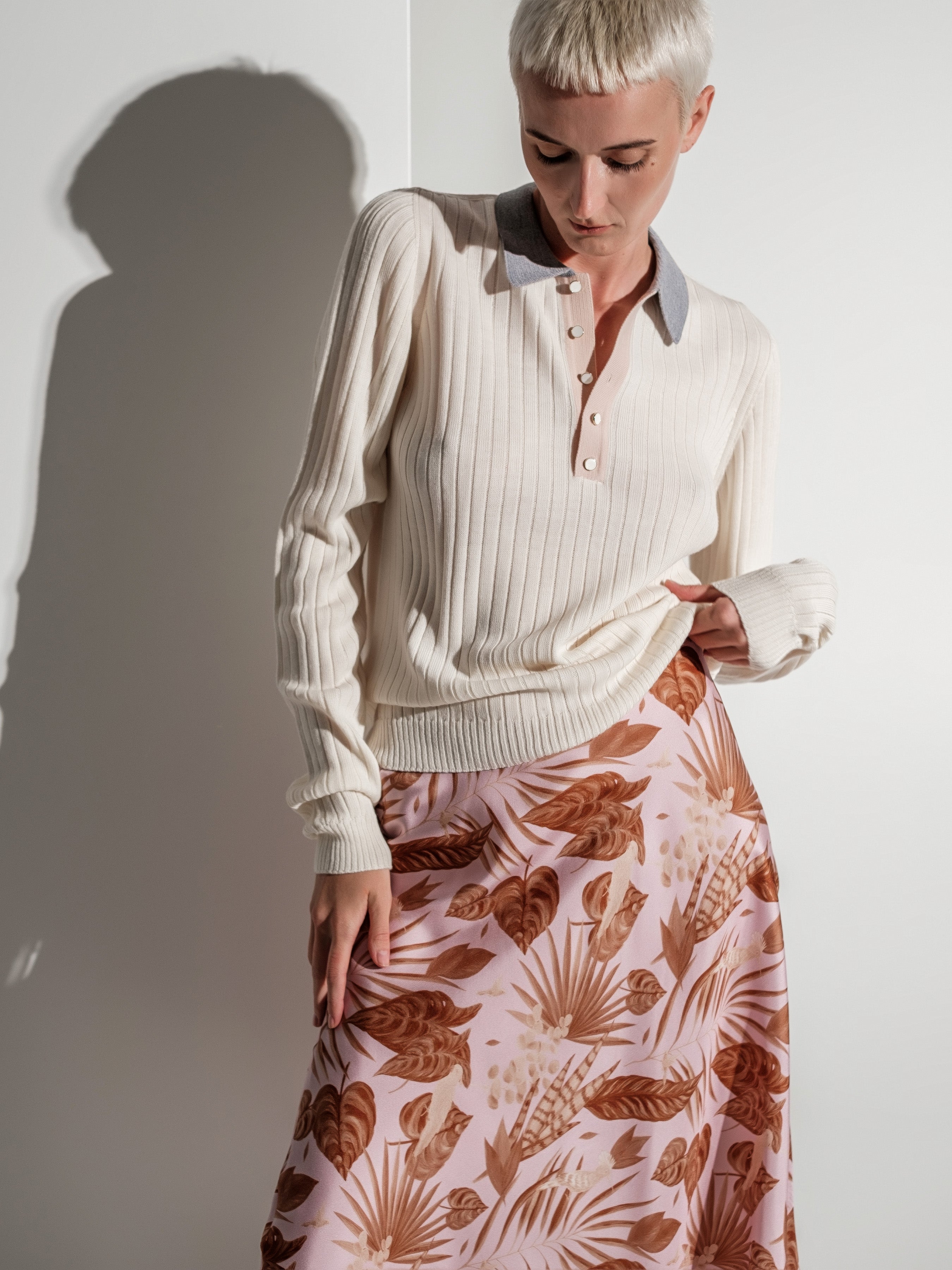 Pearl polo sweater