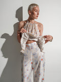 Poppies silk top