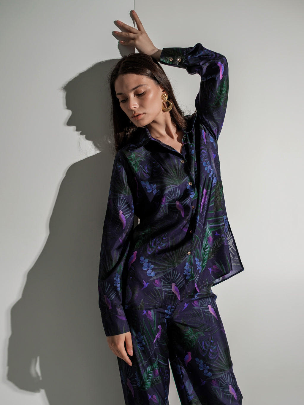 Tropical violet trousers
