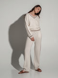 Pearl seamless cashmere  trousers