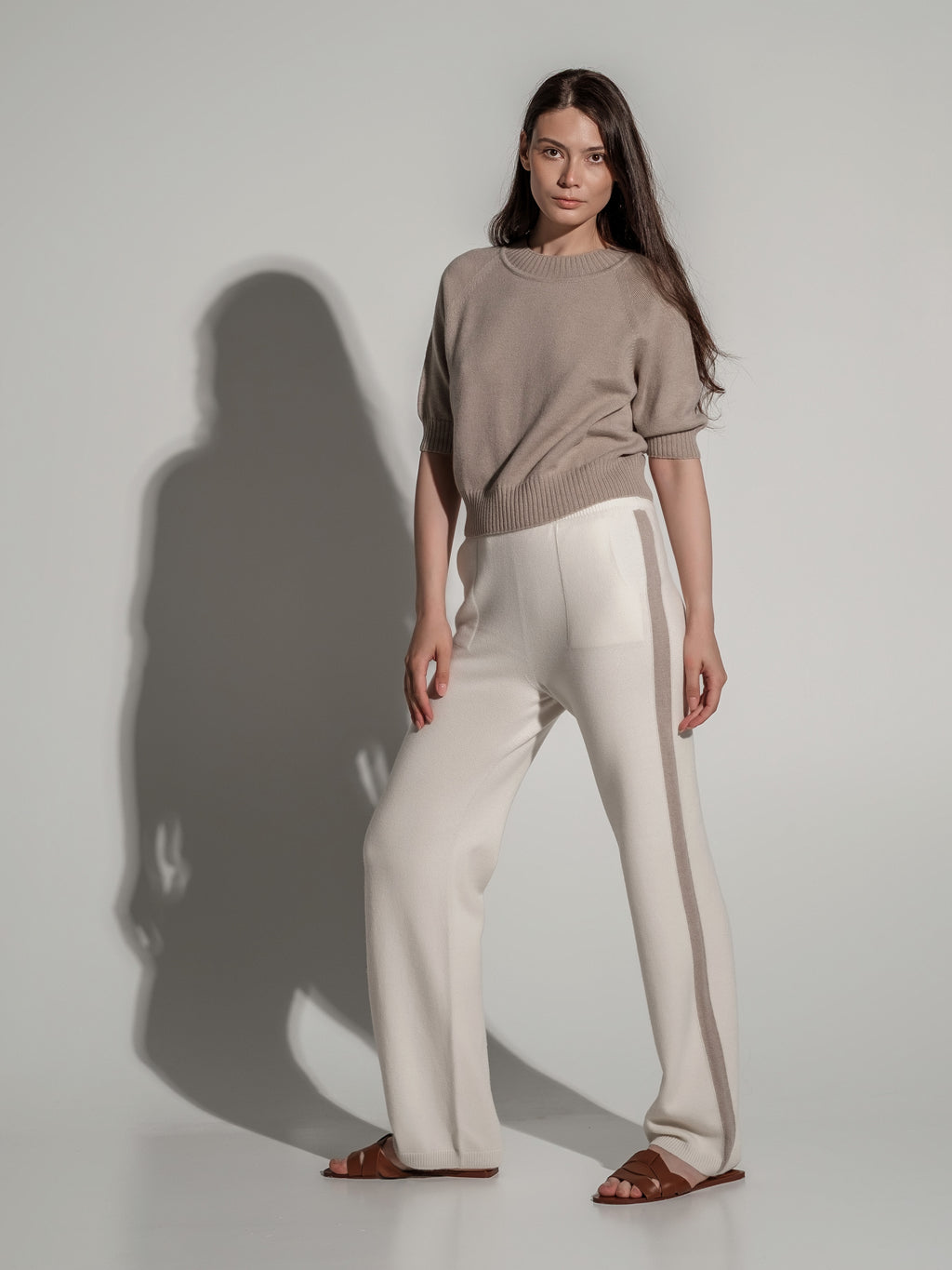 Pearl seamless cashmere  trousers